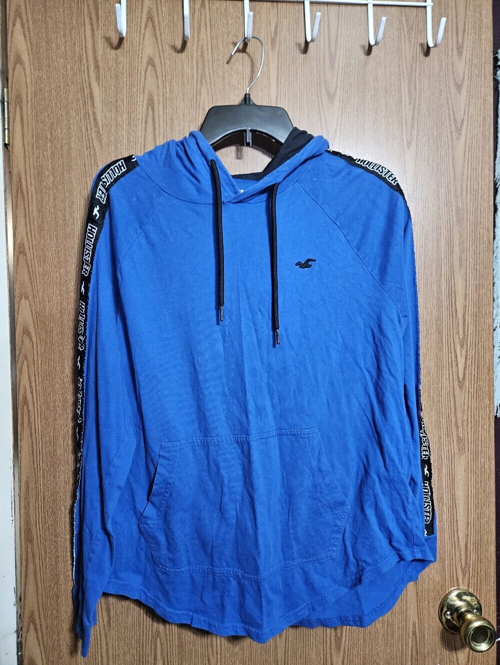 Bundle Of Two Hollister Hooded Tee Blue Navy Blue Size Small! - Picture 1 of 8